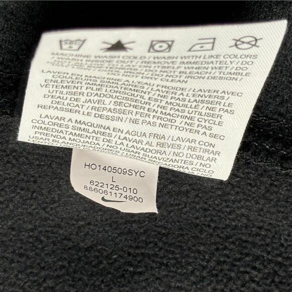 Nike Lebron James Shirt Boys Large Black Red Basketball Hoodie Sweatshirt Street - Picture 9 of 10